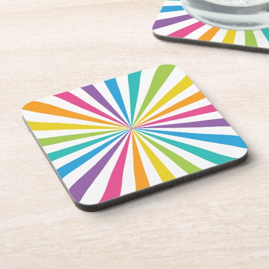 Rainbow Sunburst コースター (左側)