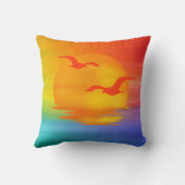 Rainbow Sunrise クッション (裏面)