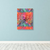 Rainbow Supernova Fractal Art キャンバスプリント (インサイチュ (ウッドフロア))