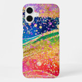 Rainbow Swirl and Confetti iPhoneケース (裏面)