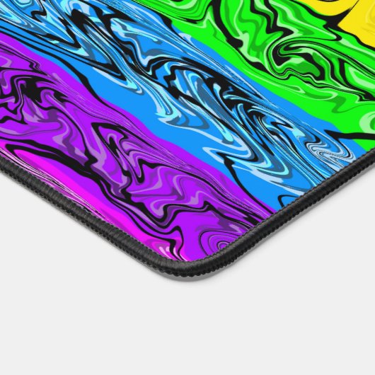Rainbow Swirl Art デスクマット (コーナー)