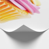 Rainbow Swirl Cupcake with Colorful Wrapper ラッピングペーパー (角)