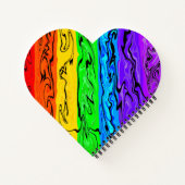 Rainbow Swirls ノートブック (裏面)