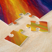 Rainbow Swirls Texture Painting ジグソーパズル (側面)