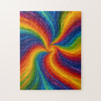 Rainbow Swirls Texture Painting ジグソーパズル