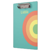 rainbow target retro 80sクリップボード クリップボード (左)