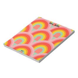 Rainbow Teacher gift Notepad  ノートパッド
