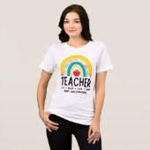 Rainbow Teacher School Supplies トライブレンドＴシャツ (正面全面)