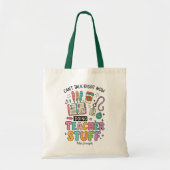 Rainbow Teacher Stuff Tote Bag トートバッグ (正面)