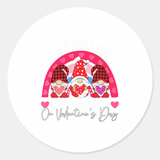 Rainbow Teaching 12th Grade On Valentines Day Tea  ラウンドシール (正面)