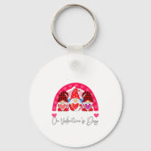 Rainbow Teaching 4th Grade On Valentines Day Teac  キーホルダー (正面)