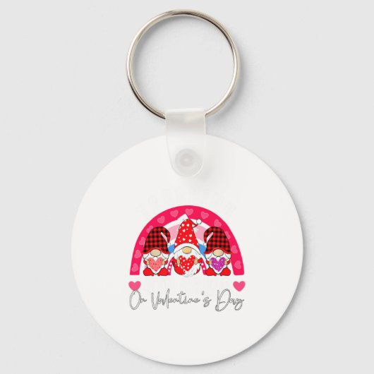 Rainbow Teaching 4th Grade On Valentines Day Teac  キーホルダー (正面)