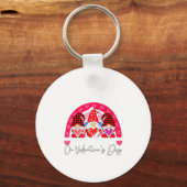 Rainbow Teaching 4th Grade On Valentines Day Teac  キーホルダー (正面)