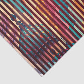 Rainbow Temple Striped Tissue Paper – Customizable 薄葉紙 (詳細)