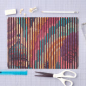 Rainbow Temple Striped Tissue Paper – Customizable 薄葉紙 (クラフト)