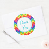 Rainbow Thank You Stickers ラウンドシール (封筒)