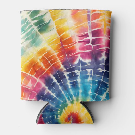 Rainbow Tie Dye 缶クーラー (正面)