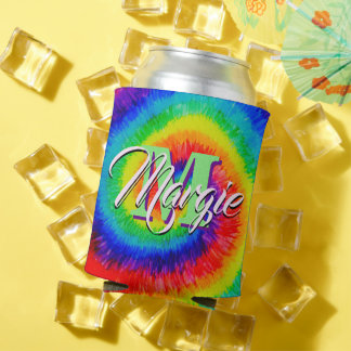 Rainbow Tie-Dye Alcohol Ink 缶クーラー