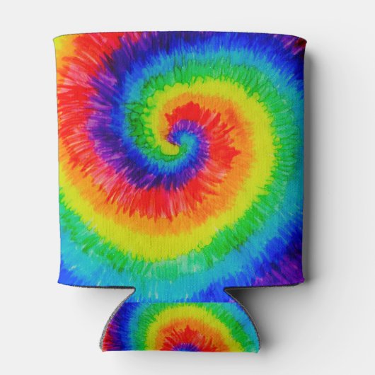 Rainbow Tie-Dye Alcohol Ink 缶クーラー (裏面)