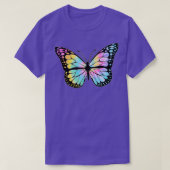 Rainbow Tie Dye Butterfly Tシャツ (デザイン正面)