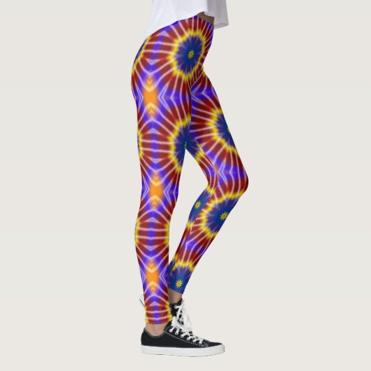 Rainbow Tie Dye Kaleidoscope Leggings レギンス (右)