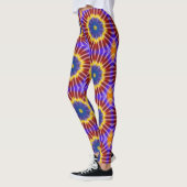 Rainbow Tie Dye Kaleidoscope Leggings レギンス (左)