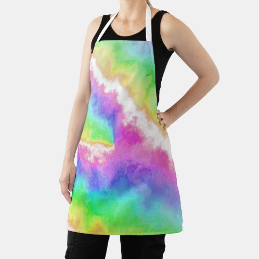 Rainbow Tie Dye Party エプロン (インサイチュ)