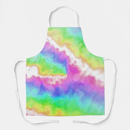 Rainbow Tie Dye Party エプロン (正面)