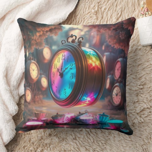 Rainbow Time Tea Party クッション (ブランケット)