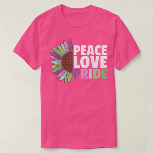 Rainbow Toric Flag Pride Lgbtq Sunflower  Tシャツ (デザイン正面)
