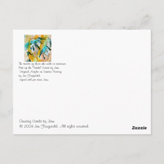 Rainbow Tracksハガキ ポストカード (裏面)