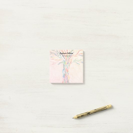 Rainbow Tree Personalized  ポストイット (デスク上)