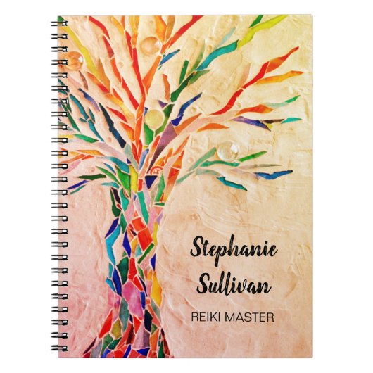 Rainbow Tree Reiki Master ノートブック (正面)