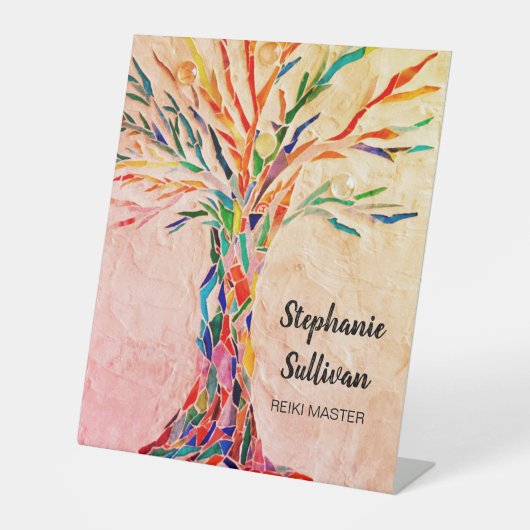 Rainbow Tree Reiki Master 台座サイン (正面)