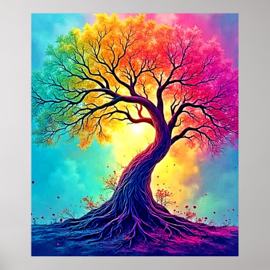  Rainbow Tree: Roots of Infinite Hope Art ポスター (正面)