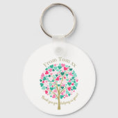 Rainbow Tree Teacher Keychain, Colourful Teacher キーホルダー (裏面)
