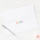 RAINBOW Triangleスタンプ 三角形シール (封筒)