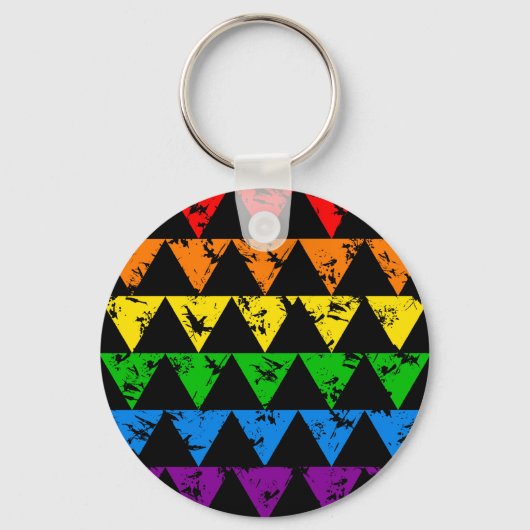 Rainbow Trianglesキーチェーン キーホルダー (正面)