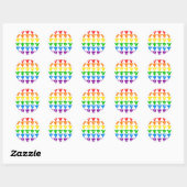 Rainbow Trianglesスタンプ ラウンドシール (シート)