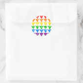 Rainbow Trianglesスタンプ ラウンドシール (バッグ)