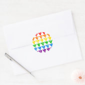 Rainbow Trianglesスタンプ ラウンドシール (封筒)