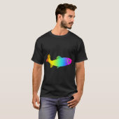 RAINBOW TROUT - 鮮やかなレインボーカラーのかわいい魚 Tシャツ (正面フル)