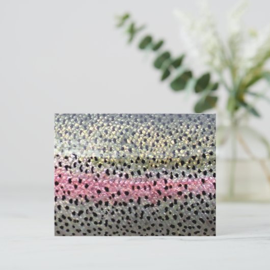 Rainbow Trout by PatternWear© ポストカード (スタンド正面)