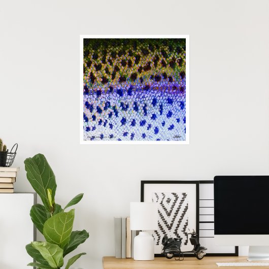 Rainbow Trout FFF Poster ポスター (ホームオフィス)