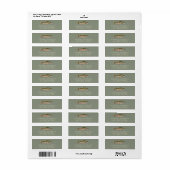 Rainbow Trout - Fly Fisherm Return Address Label   ラベル (フルシート)