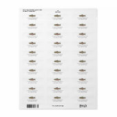 Rainbow Trout - Fly Fisherm Return Address Label   ラベル (フルシート)