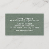 Rainbow Trout Fly Fishing Instructor Outdoor Guide 名刺 (裏面)