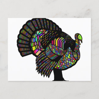 Rainbow Turkey Holiday Card  シーズンポストカード