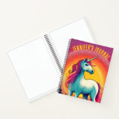 Rainbow Unicornカラフル Journal Name Notebook ノートブック (内部)