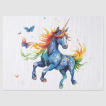 Rainbow Unicornファンタジーティッシュペーパー- 10lb, 17"x2
